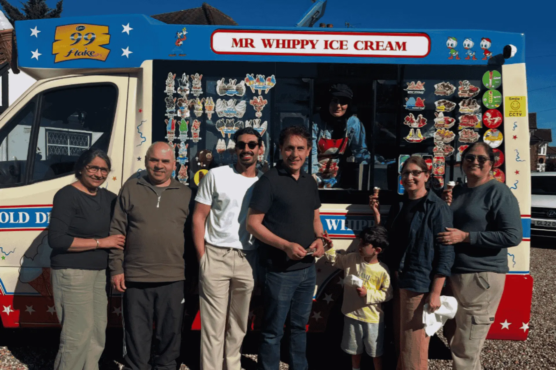 Ice cream van for wedding
