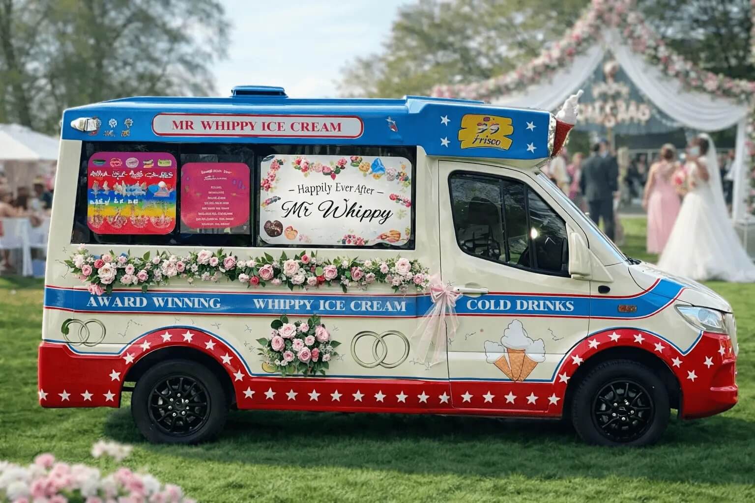 ice cream van for weddings - mrwhippys